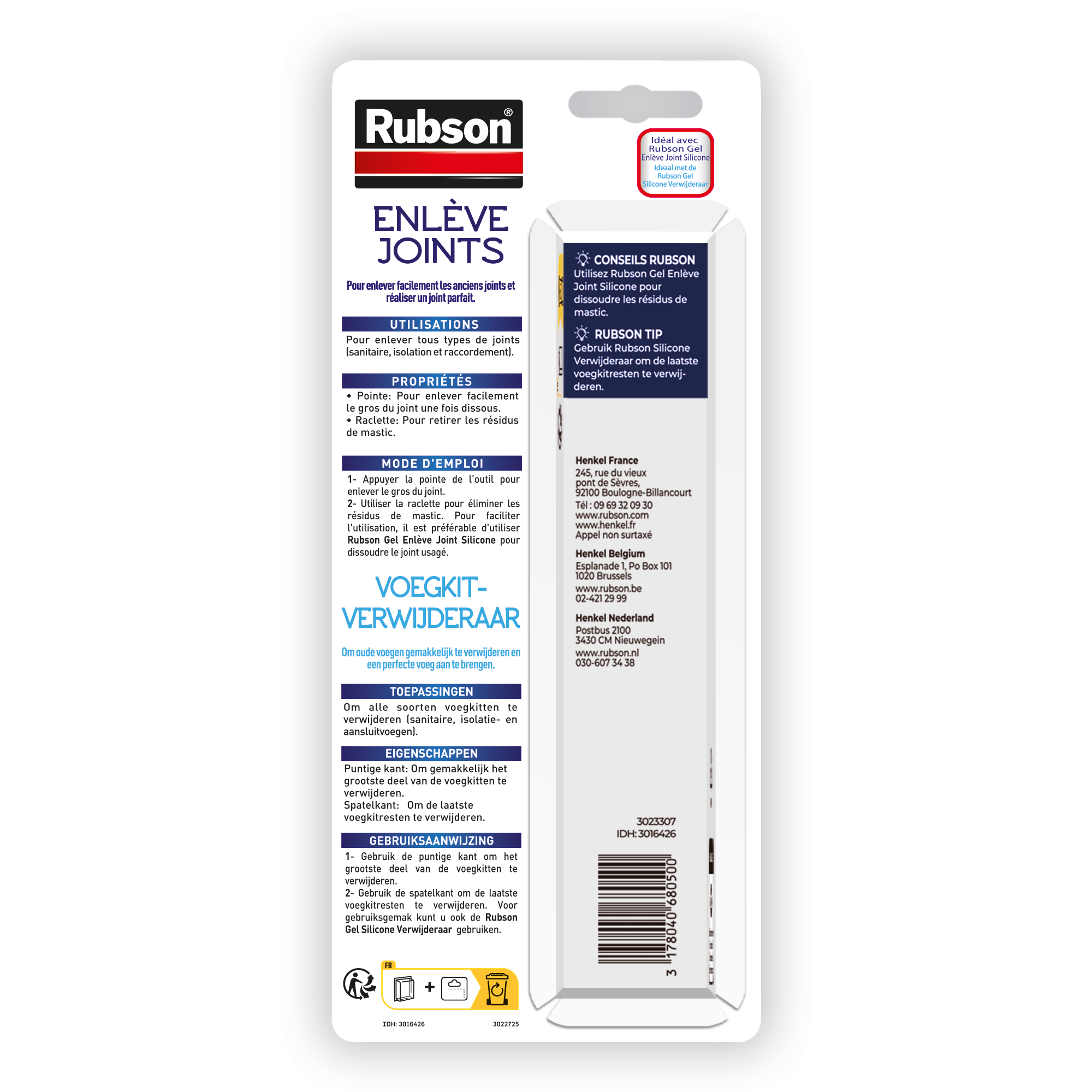 Pointes pour appliquer du mastic ou de la mousse RUBSON Enlève joint, noir - 6