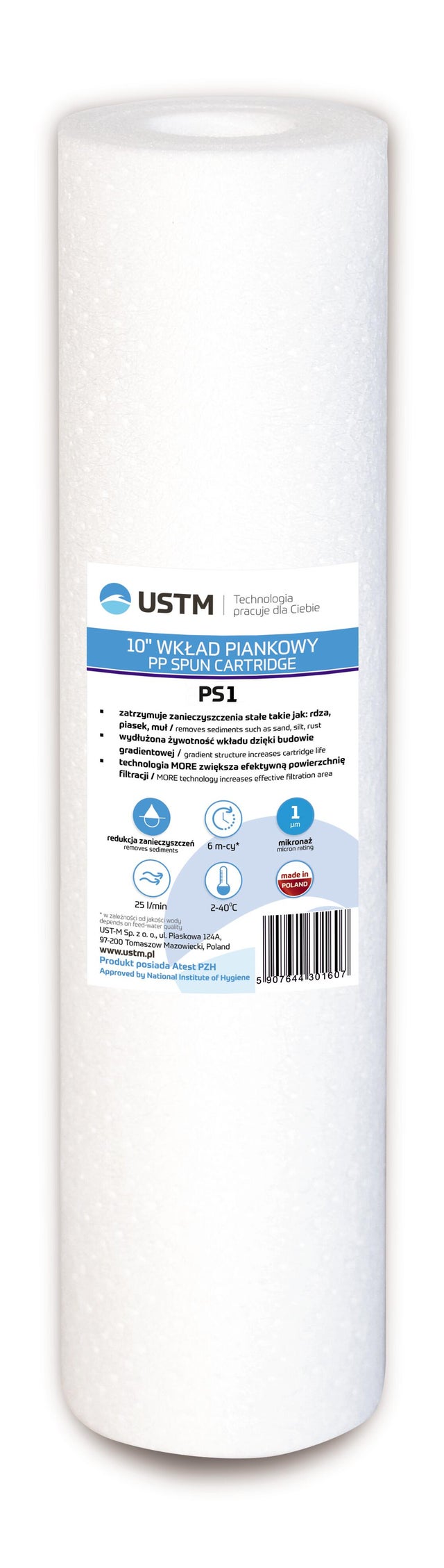 Wkład piankowy 1 mikron 10