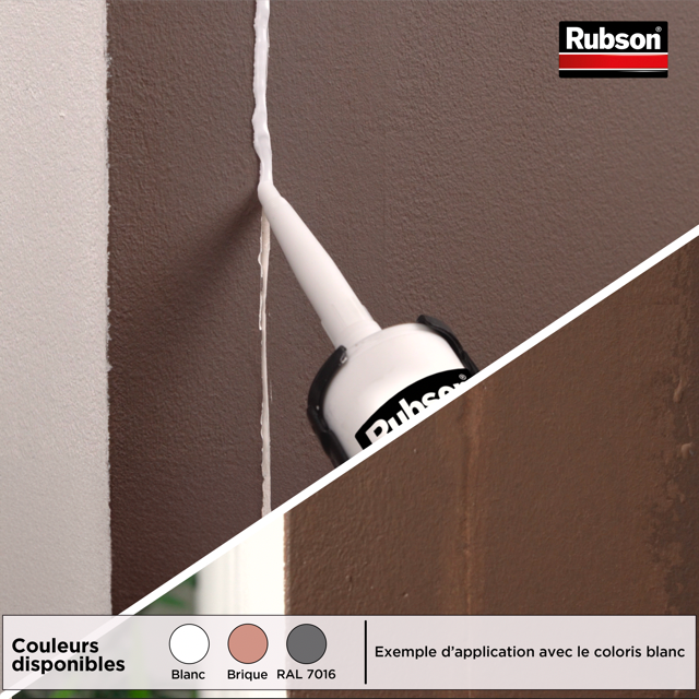 Mastic d'étanchéité Façades RUBSON rouge 280ml - 3