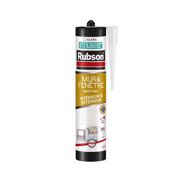 Mastic d'étanchéité Murs et fenêtres RUBSON blanc 280ml
