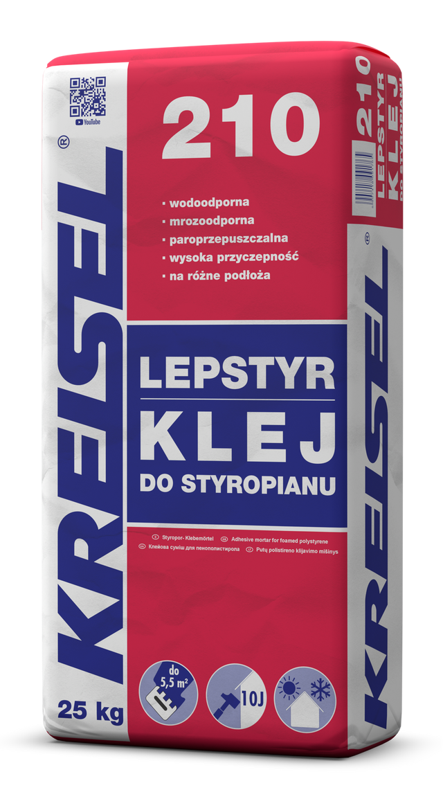 Zaprawa klejąca do styropianu Kreisel Lepstyr 210 25 kg