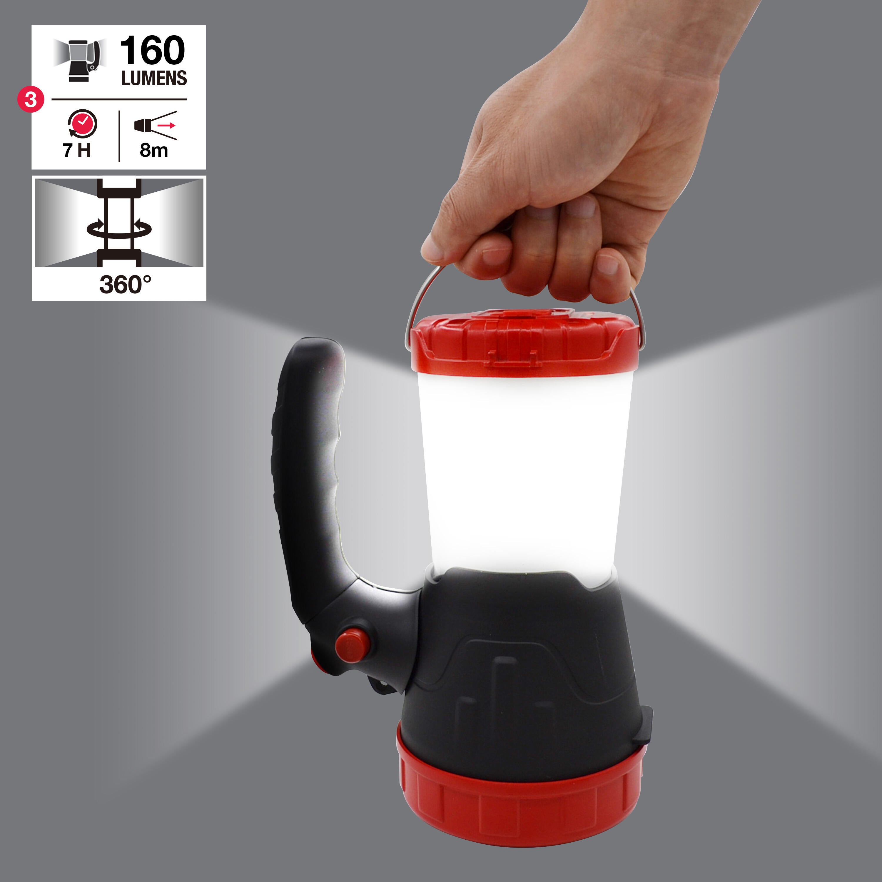 Latarka szperacz USB LEXMAN - 10