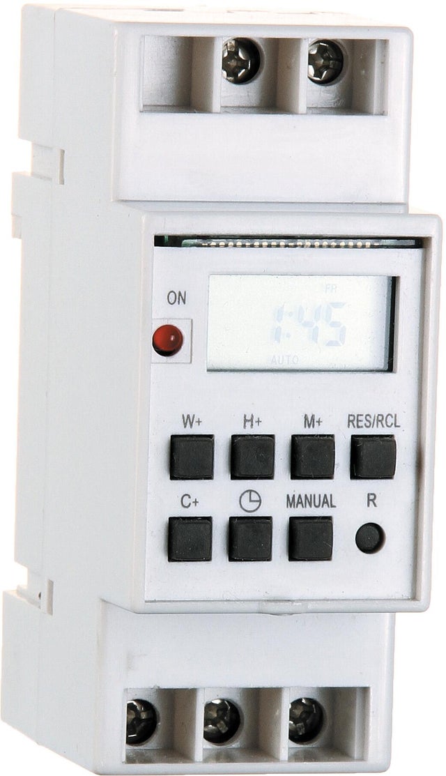 Wyłącznik czasowy elektroniczny 7-dniowy, 8 programów
