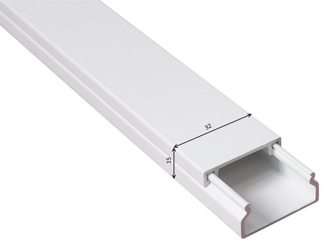 Listwa kablowa MKE 15x32mm UV biała 2m