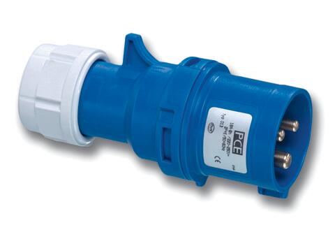 Wtyczka przenośna 16A 230V 2P+Z 400V IP44 PCE - 2