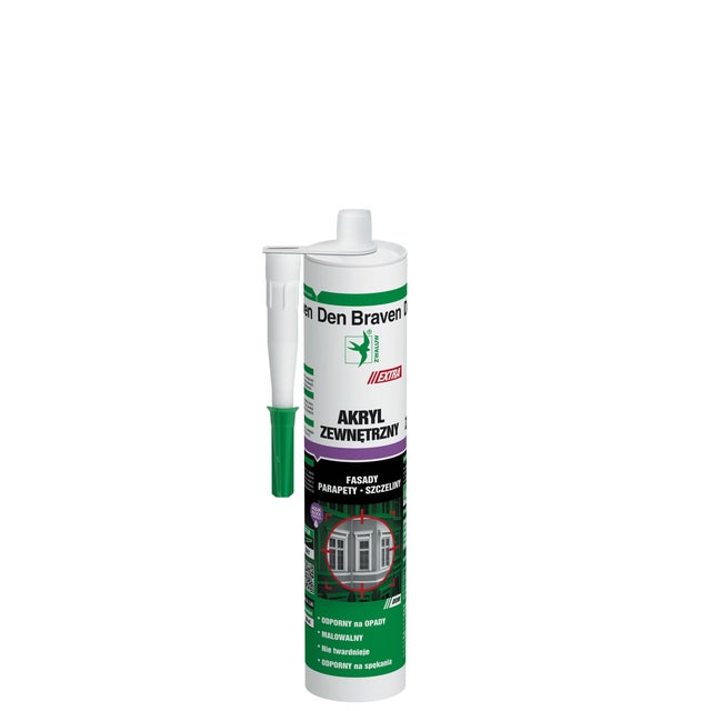 Akryl zewnętrzny Den Braven biały 280ml
