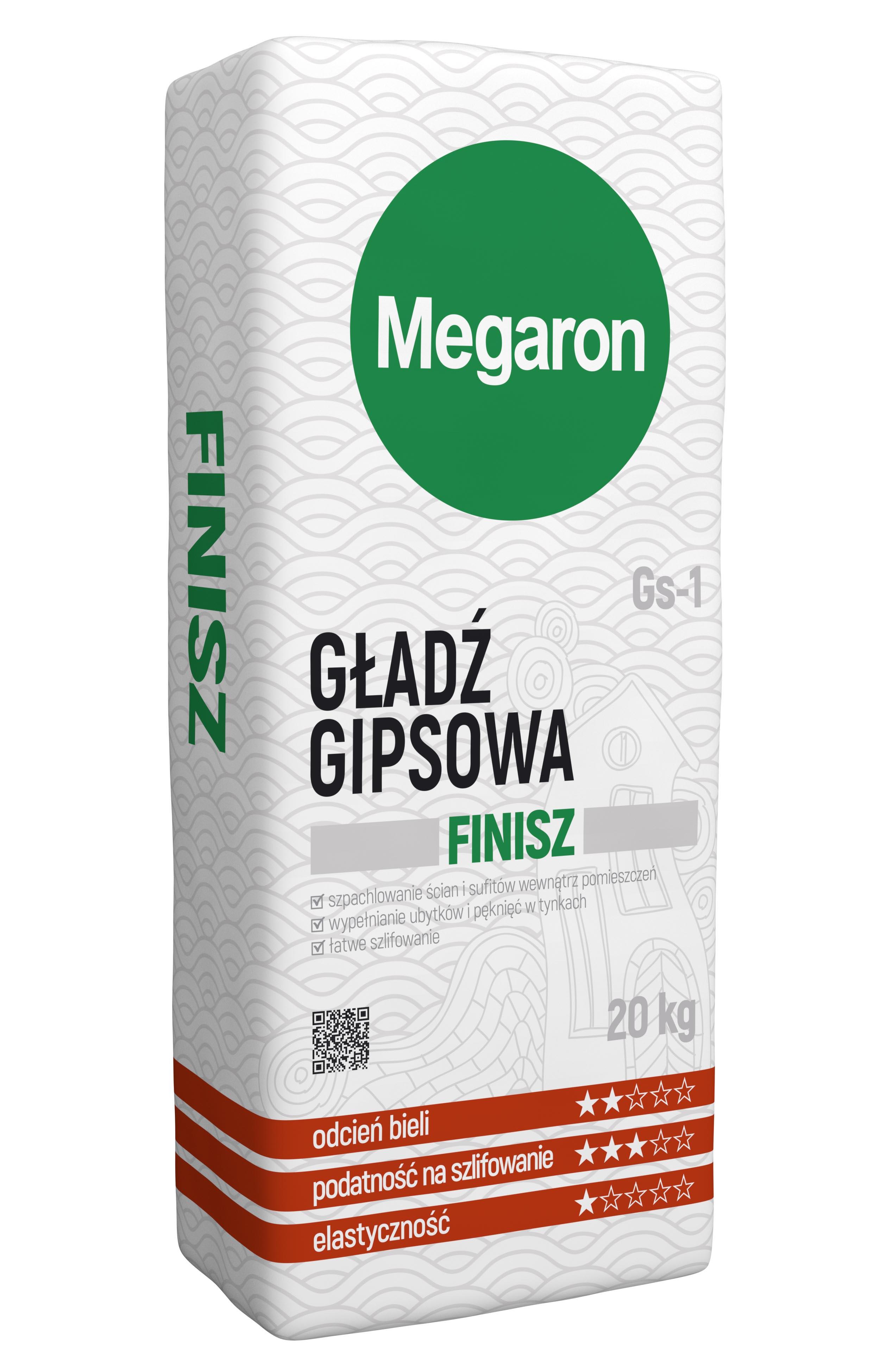Gładź gipsowa Finisz Megaron Gs-1 20 kg - 2