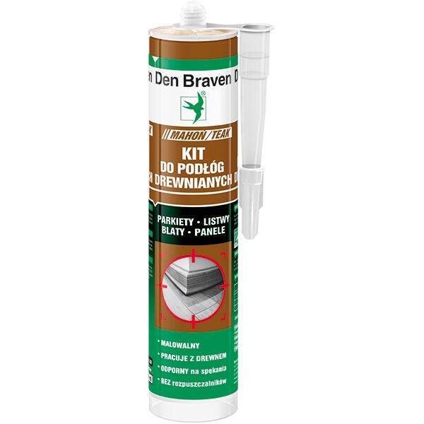Kit do podłóg drewnianych Den Braven mahoń/teak 280ml