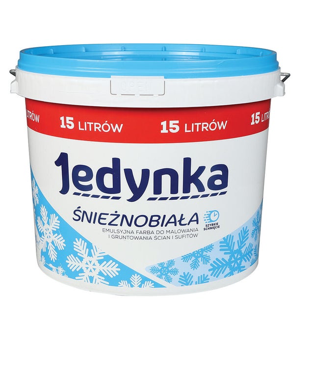 Farba Jedynka Śnieżnobiała biała 15l