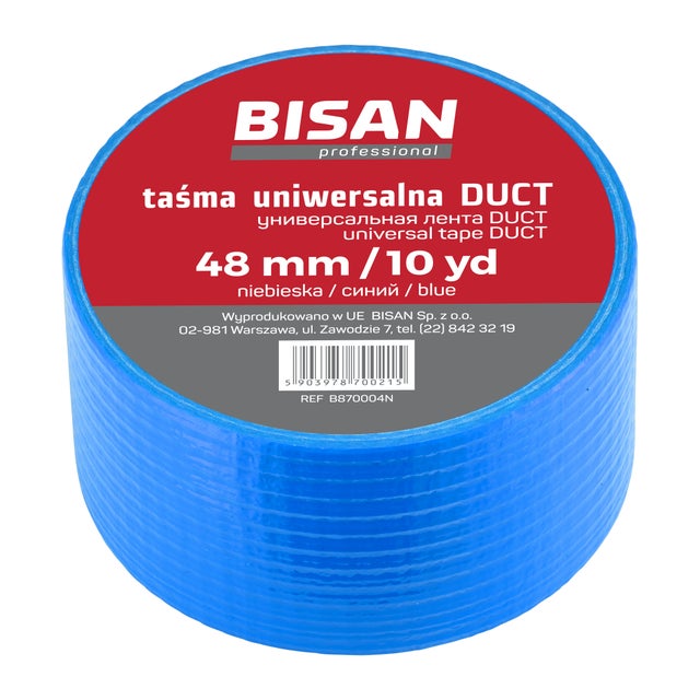Taśma izolacyjna uniwersalna Duct 48 mm/10 mb, niebieska