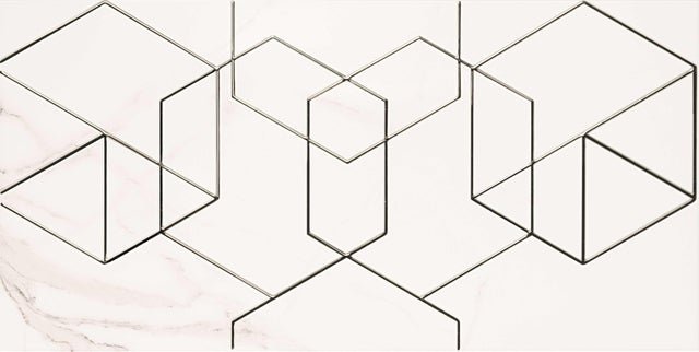 Dekor ścienny Vicenza White 29,8x59,8 cm