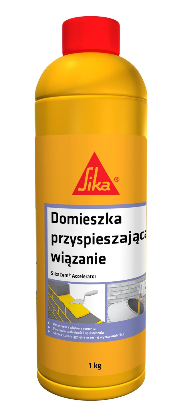 Domieszka do betonu przyśpieszająca wiązanie SikaCem Accelerator+ 1 kg