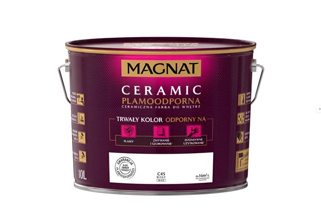 Farba Magnat Ceramic biała 10l