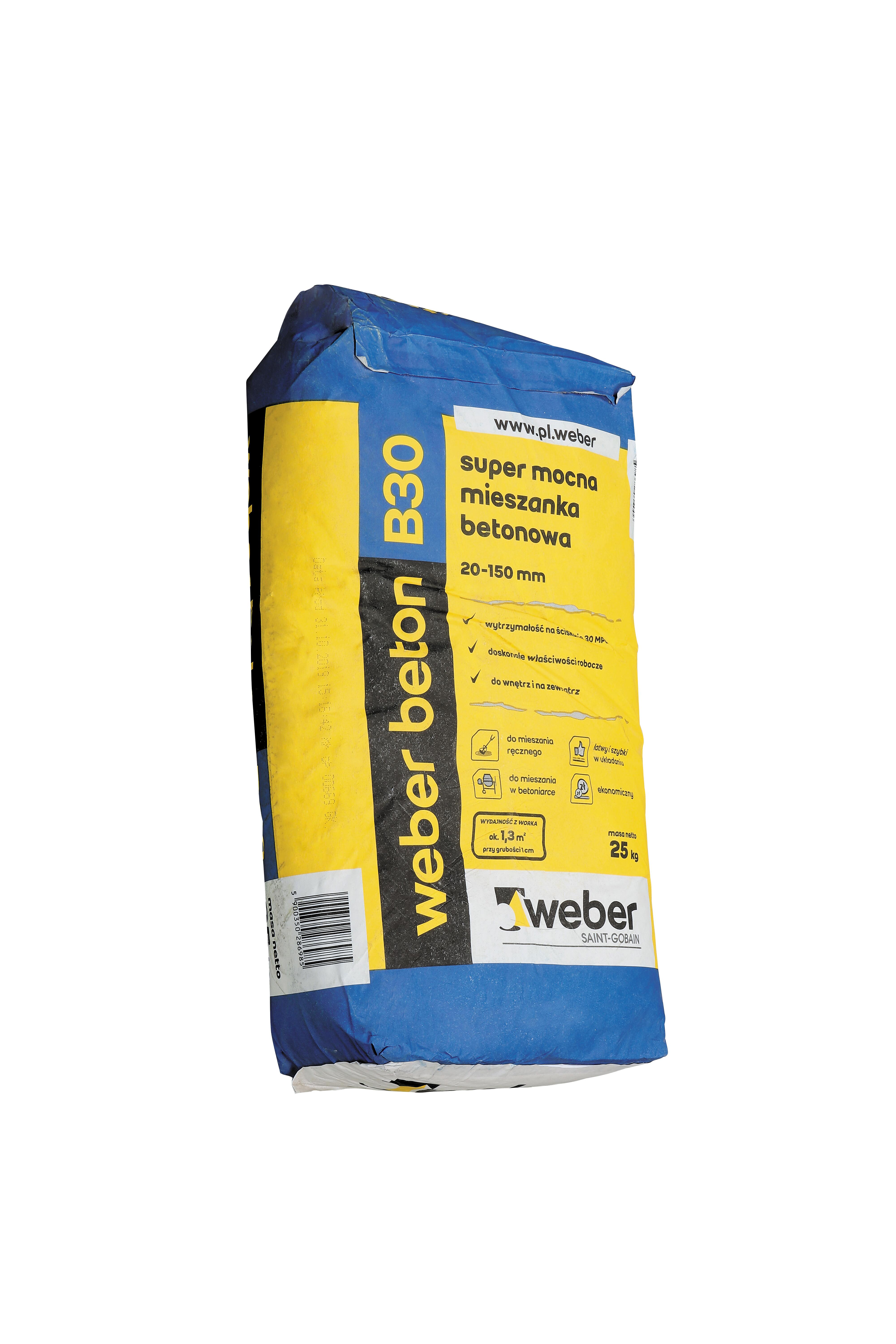 Gotowa sucha mieszanka Weber Beton B-30 25 kg - 2