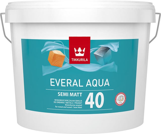 Emalia Tikkurila Everal Aqua Semi Mat baza BA 9l
