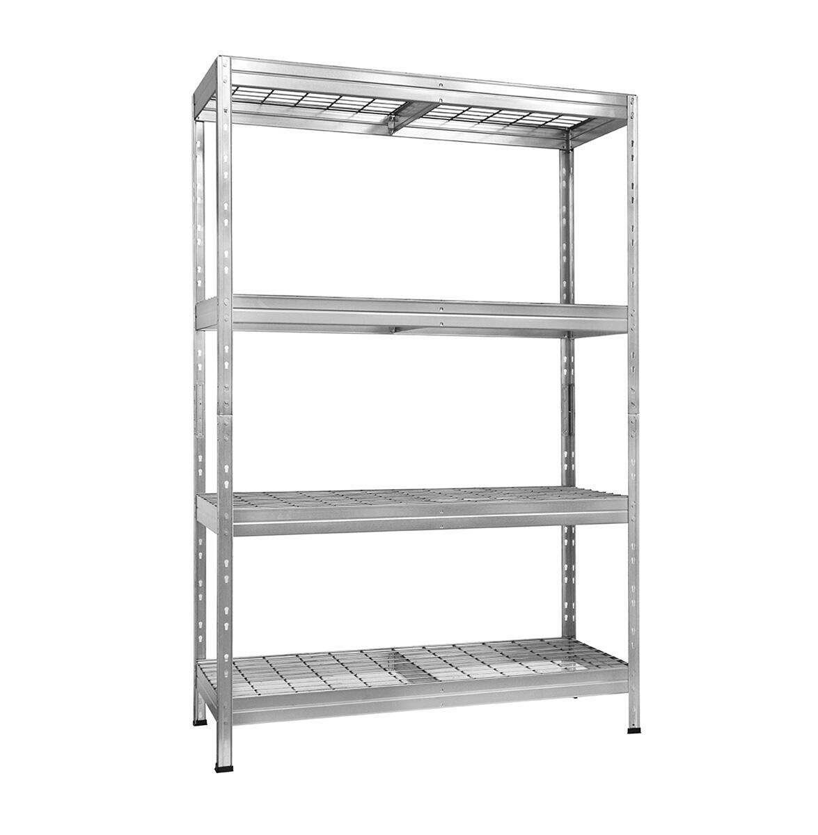 Regał magazynowy Wire Rivet wym. 180x120x45 cm, 4 półki, nośność 300 kg - 2