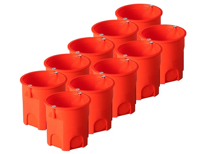 Puszka podtynkowa PK60 LUX głęboka z wkrętami Ø 60mm 10szt