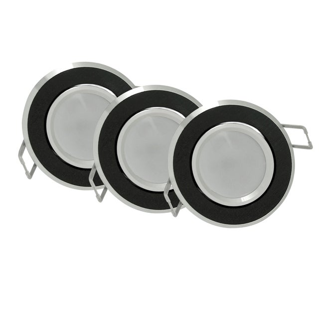 3x Oczko podtynkowe ruchome Sun LED GU10 250 lm czarne