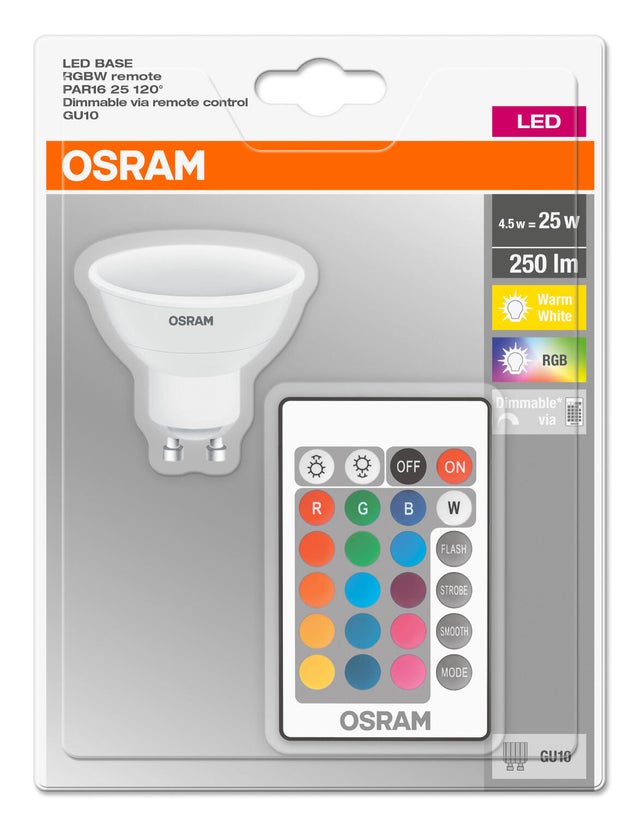 Żarówka LED E27 A60 4,2W 250lm 2700K+RGBW