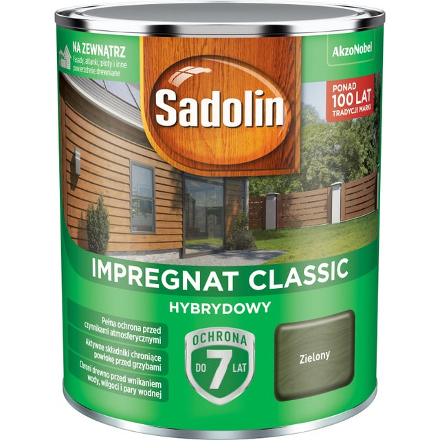 Impregnat hybrydowy Sadolin Classic zielony 0,75l