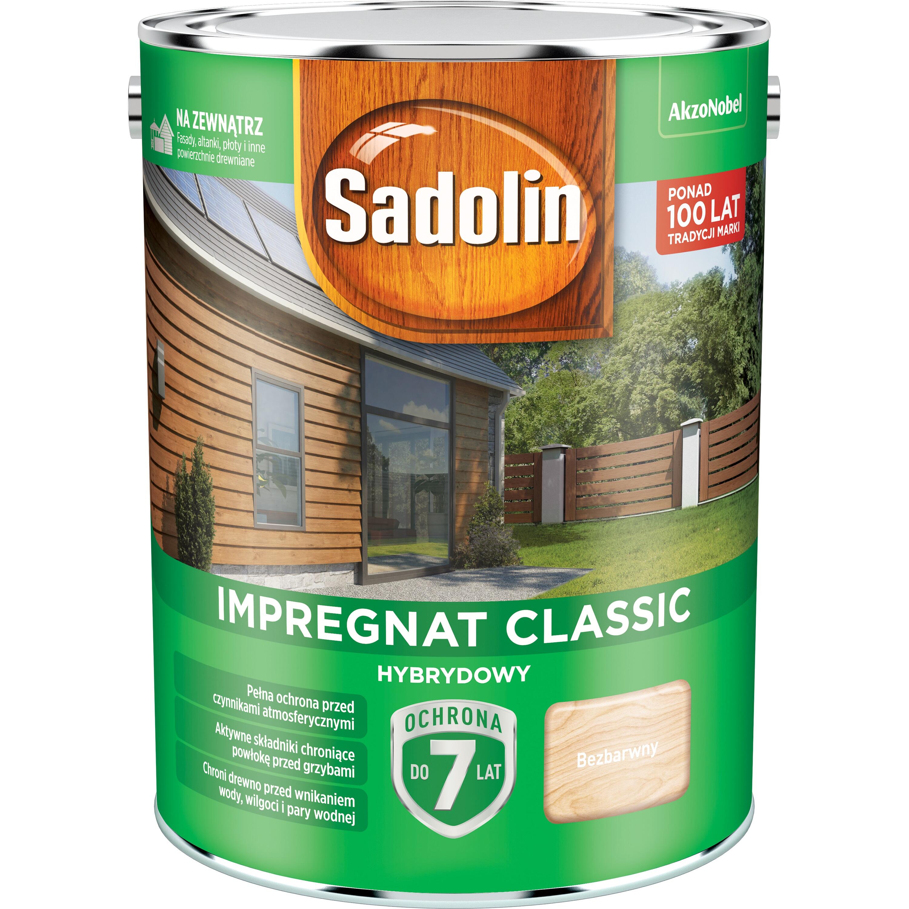 Impregnat hybrydowy Sadolin Classic bezbarwny 4,5l