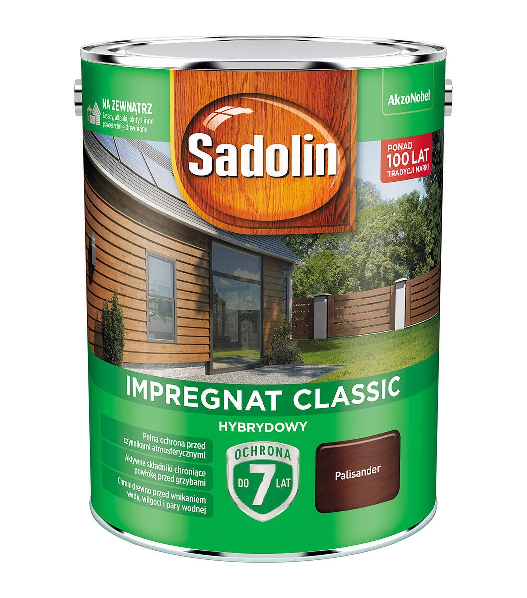 Impregnat hybrydowy Sadolin Classic palisander 4,5l - 3