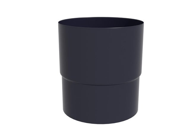 Mufa fi 80 mm, grafitowa PVC Scala Plastics