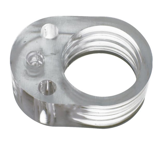 Odbojnik na klamkę z zawieszką bezbarwny 30x22x12 mm