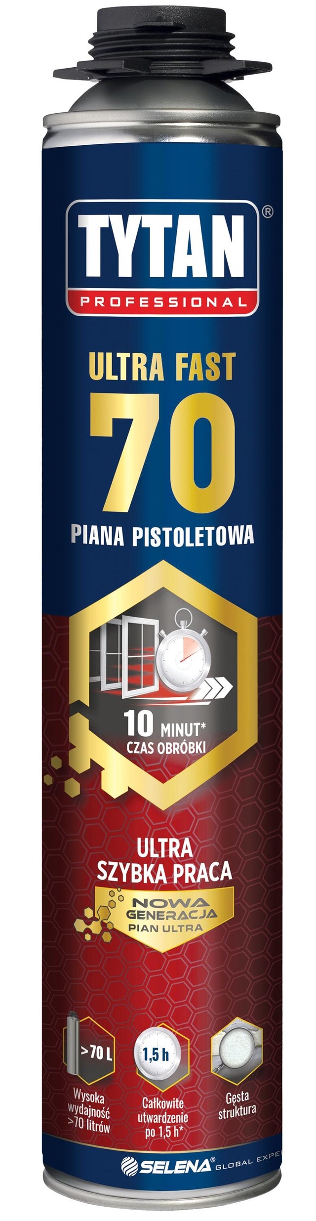 Piana montażowa Tytan Ultra Fast 70 870 ml, pistoletowa