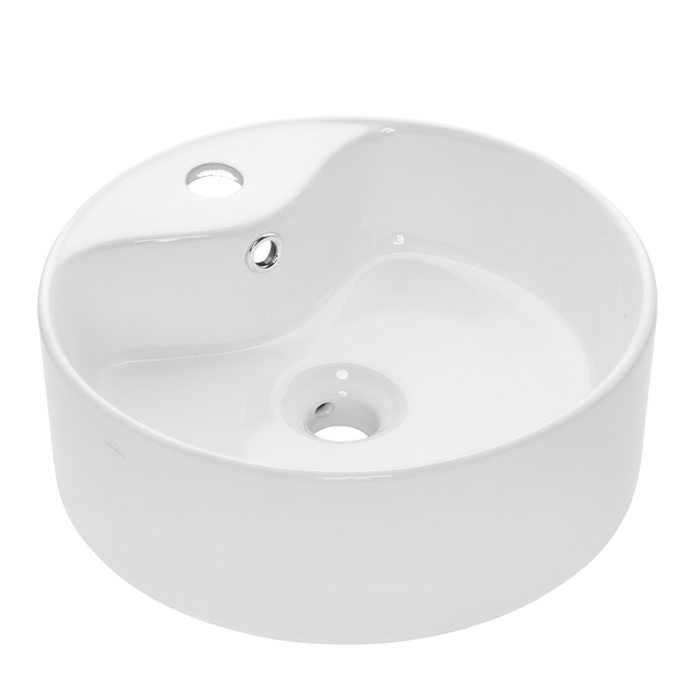 Umywalka nablatowa Invena Rondi 41 cm biała