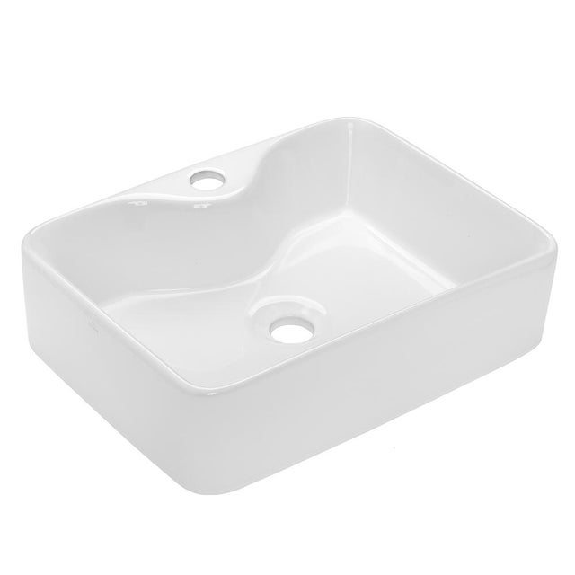 Umywalka nablatowa Invena Neri 49 cm biała