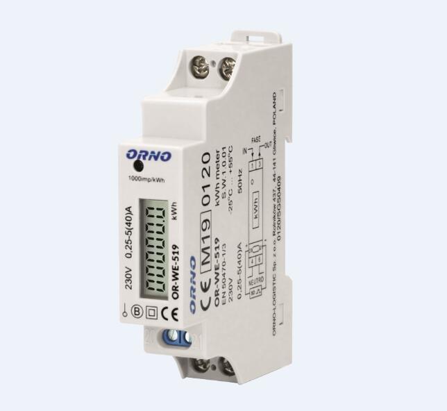 Licznik energii elekrycznej 1-fazowy, 40A, certyfikat MID - 2