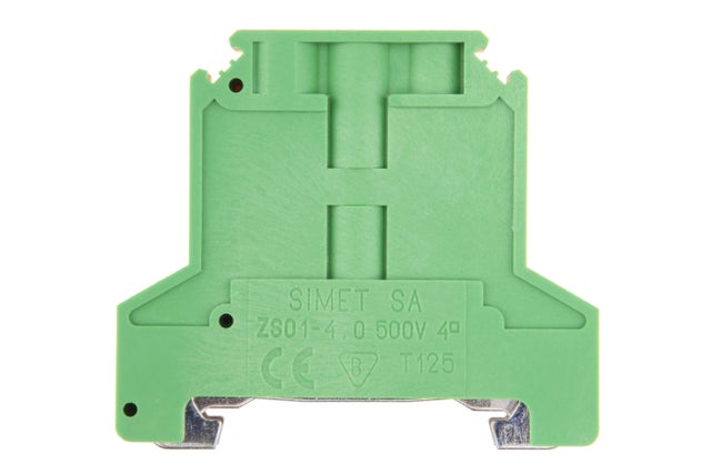 Złączka szynowa ochronna ZSO 4 0,5-4mm2 TS 35 zielono-żółta