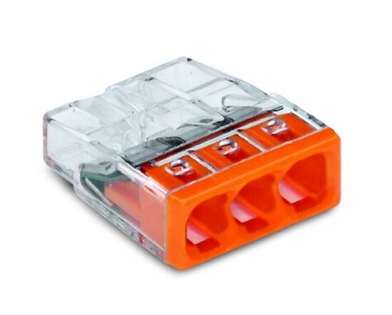 Szybkozłączka mini Wago 3x0,5-2,5mm2 100szt