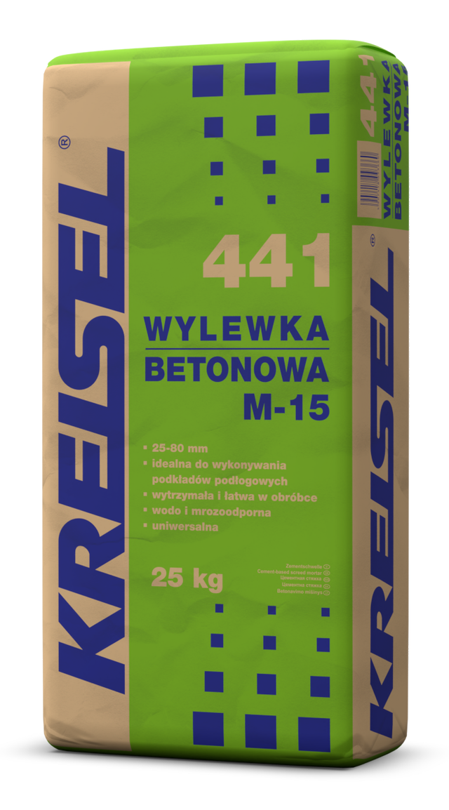 Wylewka betonowa M-15 Kreisel 441, CT-C16-F4 25 kg, podkład podłogowy, 25-80 mm