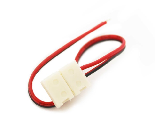 Złącze do taśm LED 8mm zacisk-przewód