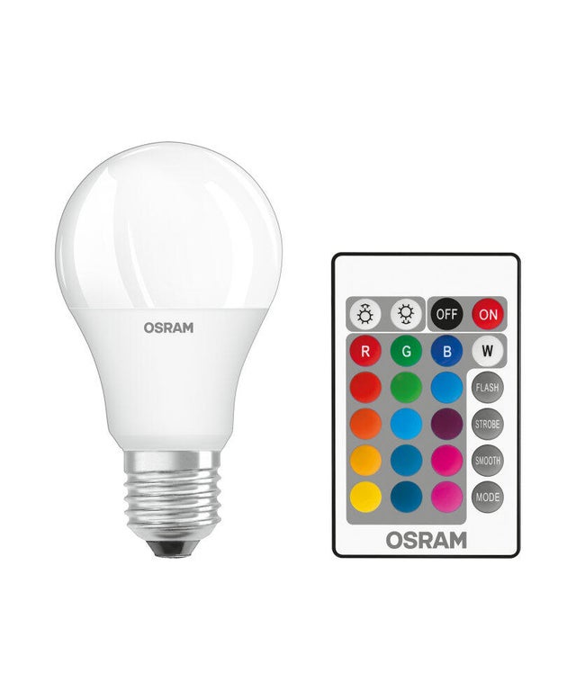 Żarówka LED E27 A60 9,4W 806lm 2700K+RGBW