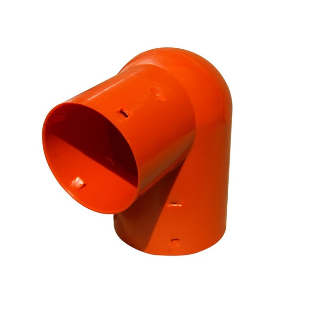 Kolano drenarskie redukcyjne fi 100/80 mm, kąt 90° PVC Scala Plastics
