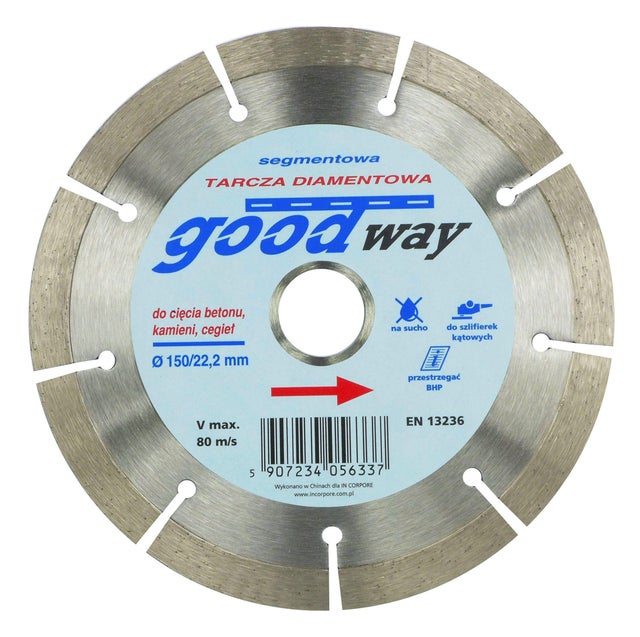 Tarcza diamentowa segmentowa 150x20/22,2 mm GOOD WAY