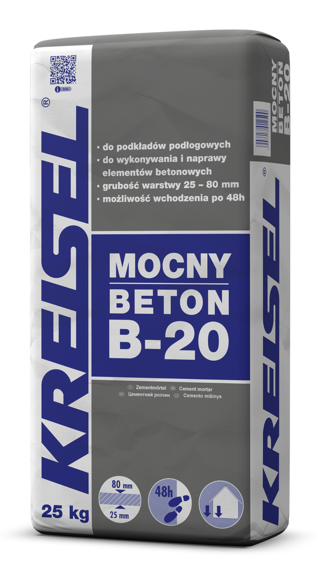 Zaprawa cementowa Mocny Beton B-20 Kreisel 25 kg