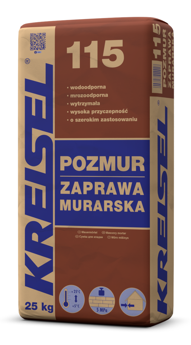 Zaprawa murarska Kreisel Pozmur 115 25 kg