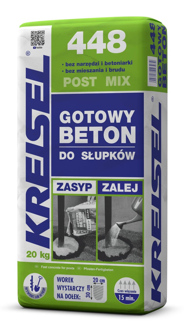 Gotowy beton do słupków Post Mix Kreisel 448 20 kg