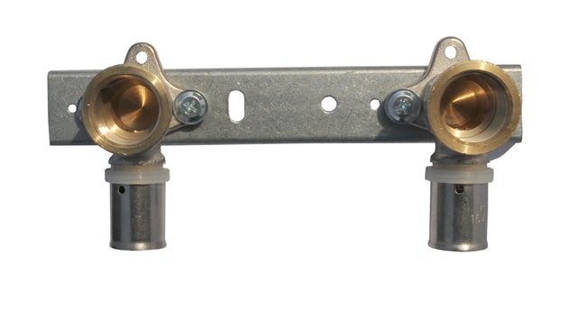 Listwa Pex z kolanami zaciskowymi GW 16 mm x 1/2