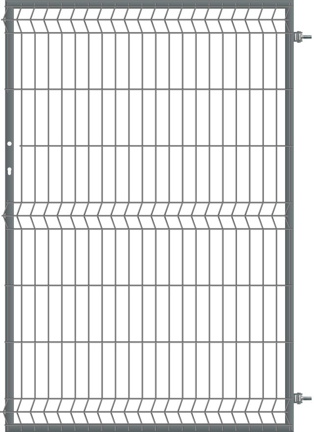 Furtka ogrodzeniowa panelowa antracyt, 150x100 cm, prawa