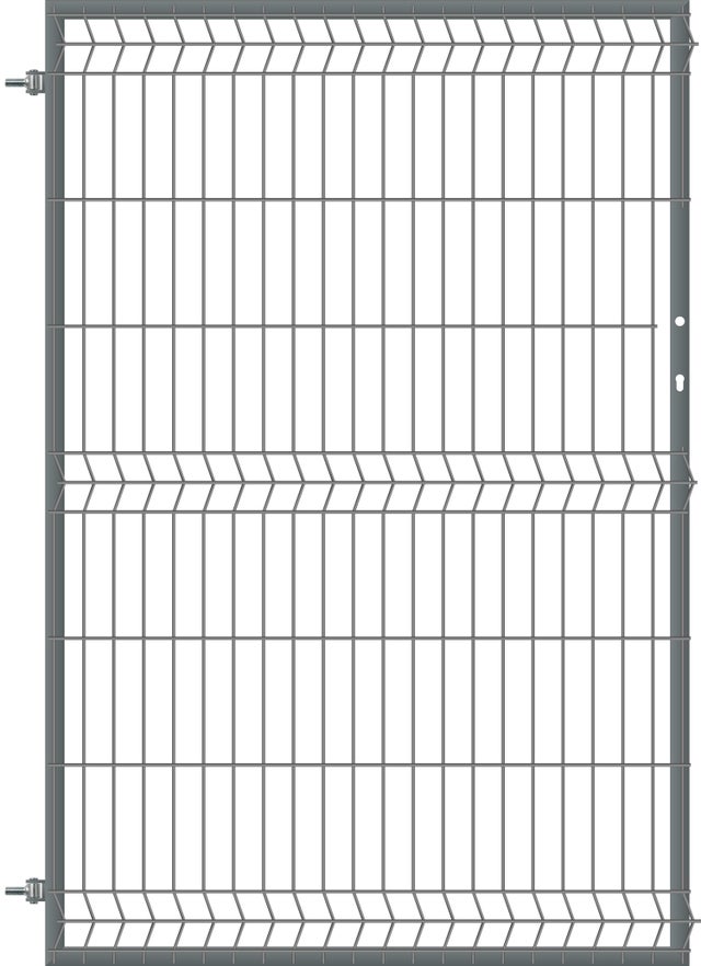Furtka ogrodzeniowa panelowa antracyt, 150x100 cm, lewa
