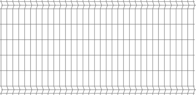 Panel ogrodzeniowy 3D antracyt, 123x250 cm, oczko 75x200 mm, drut 3.2 mm