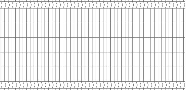 Panel ogrodzeniowy 3D antracyt, 123x250 cm, oczko 50x200 mm, drut 4 mm
