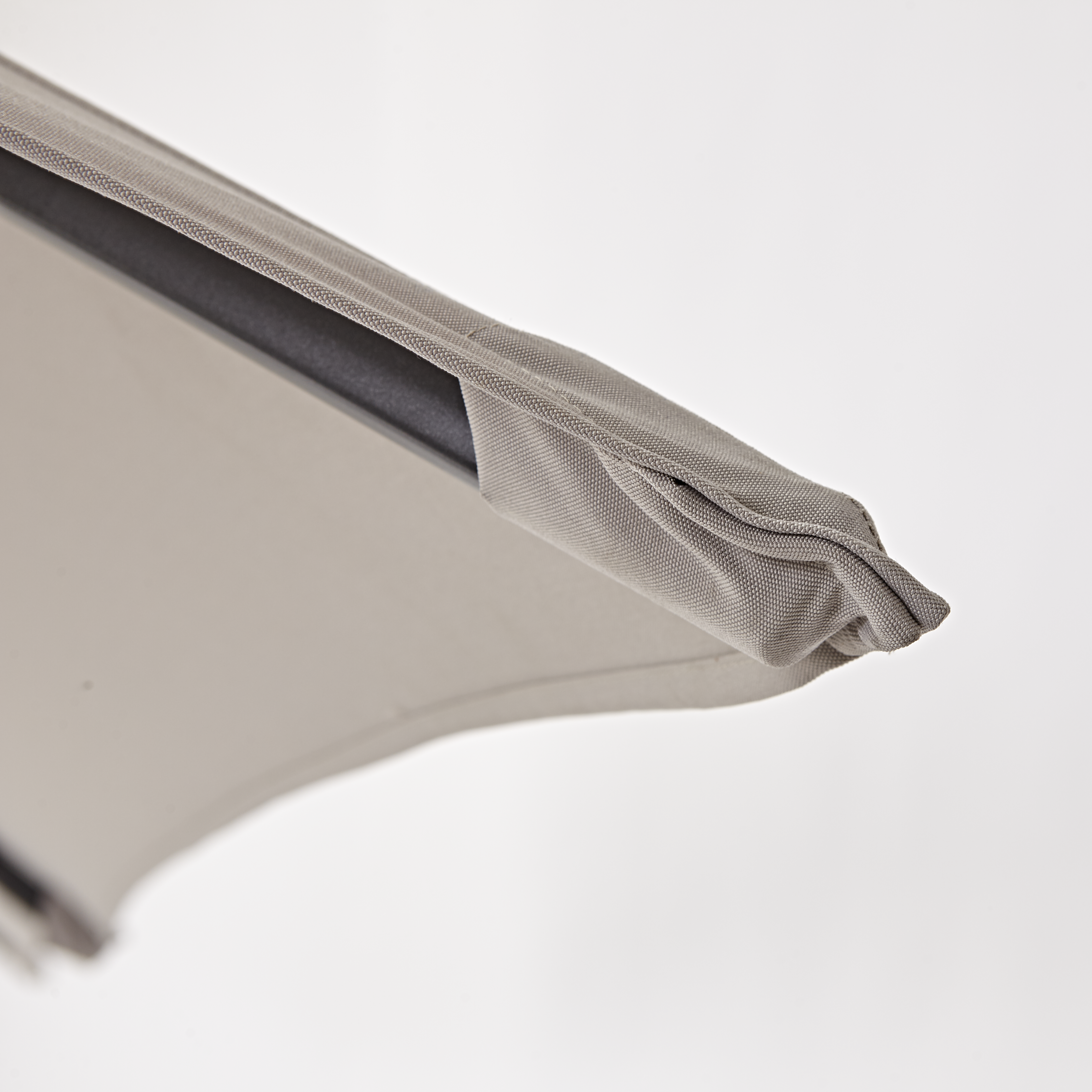 Ombrellone a palo laterale grigio Sonora NATERIAL con telo rettangolare tortora L 282 x P 391 x H 274 cm - 36