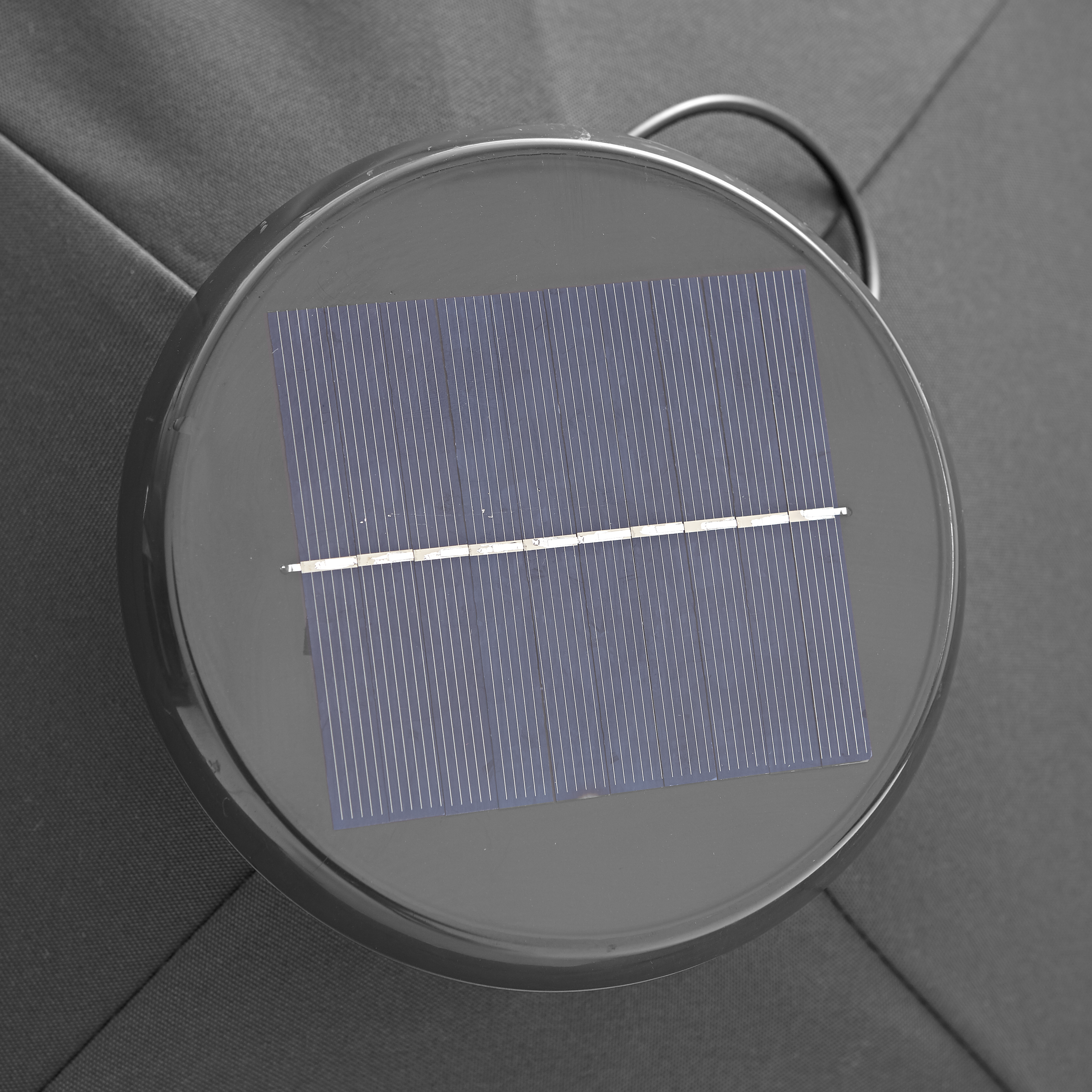 Ombrellone a palo laterale grigio SONORA II NATERIAL con telo rettangolare grigio L 282 x P 391 x H 274 cm - 10