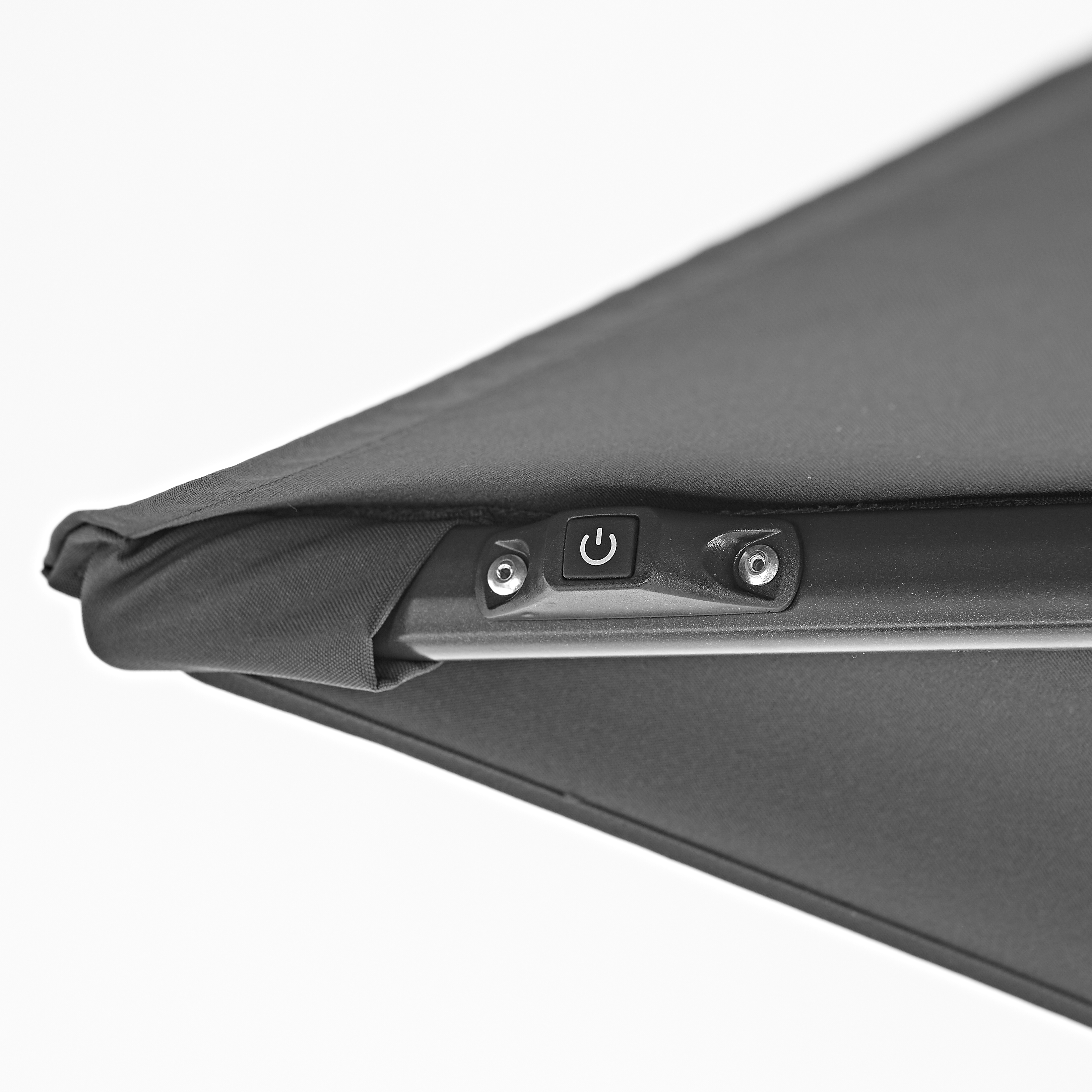 Ombrellone a palo laterale grigio SONORA II NATERIAL con telo rettangolare grigio L 282 x P 391 x H 274 cm - 8